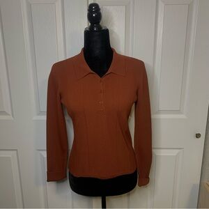 Woman's Washington Rust Orange Long Sleeve Top